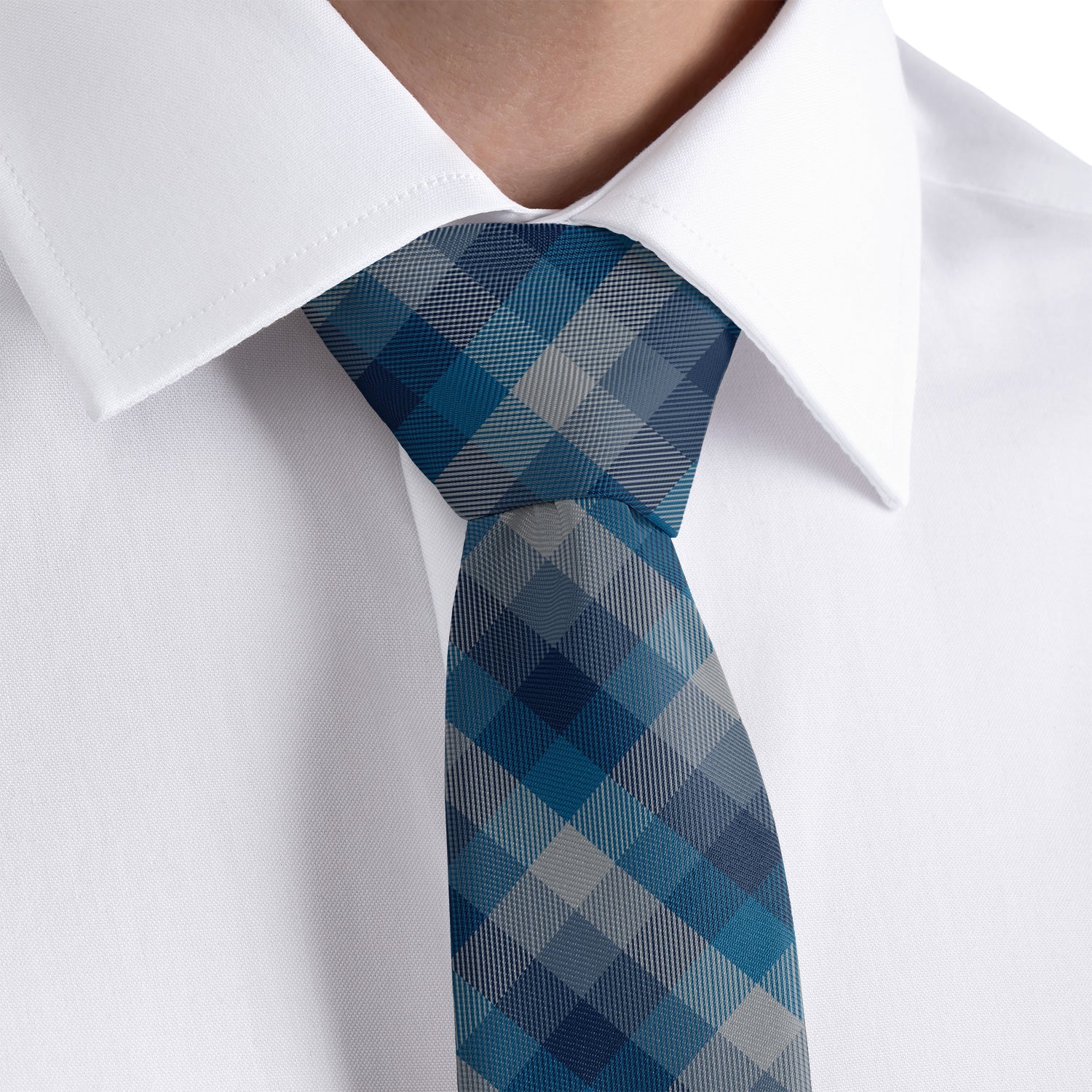 Squared Away Plaid Necktie - Dress Shirt - Knotty Tie Co.