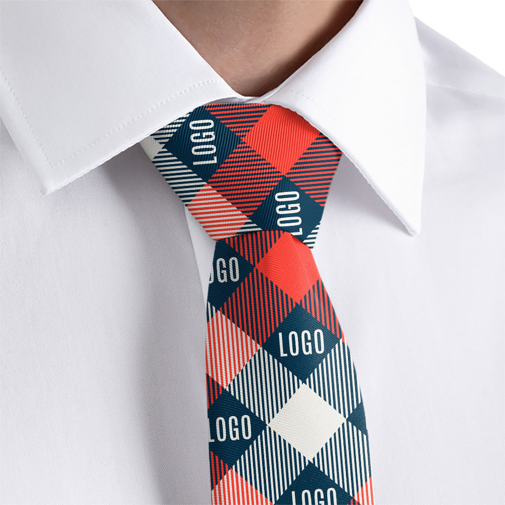 Custom Squared Away 2 Logo Tie - Rolled - Knotty Tie Co.