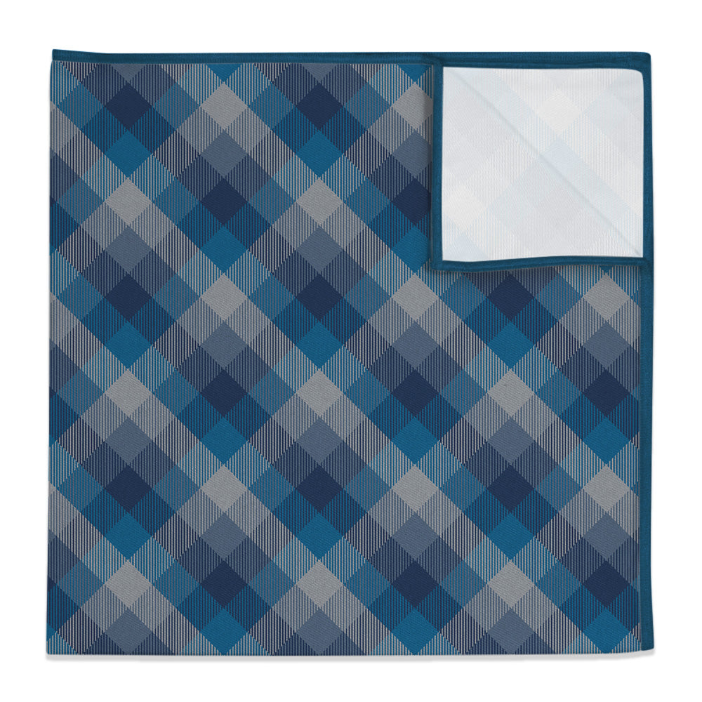 Squared Away Plaid Pocket Square - 12" Square - Knotty Tie Co.