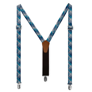 Squared Away Plaid Suspenders - Full Front View - Knotty Tie Co.