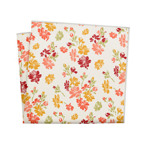 Stamped Floral Pocket Square - 12" Square - Knotty Tie Co.