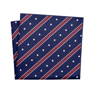 Star Spangled Pocket Square - 12" Square - Knotty Tie Co.