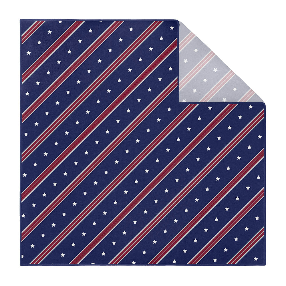 Star Spangled Pocket Square - Printed - Knotty Tie Co.