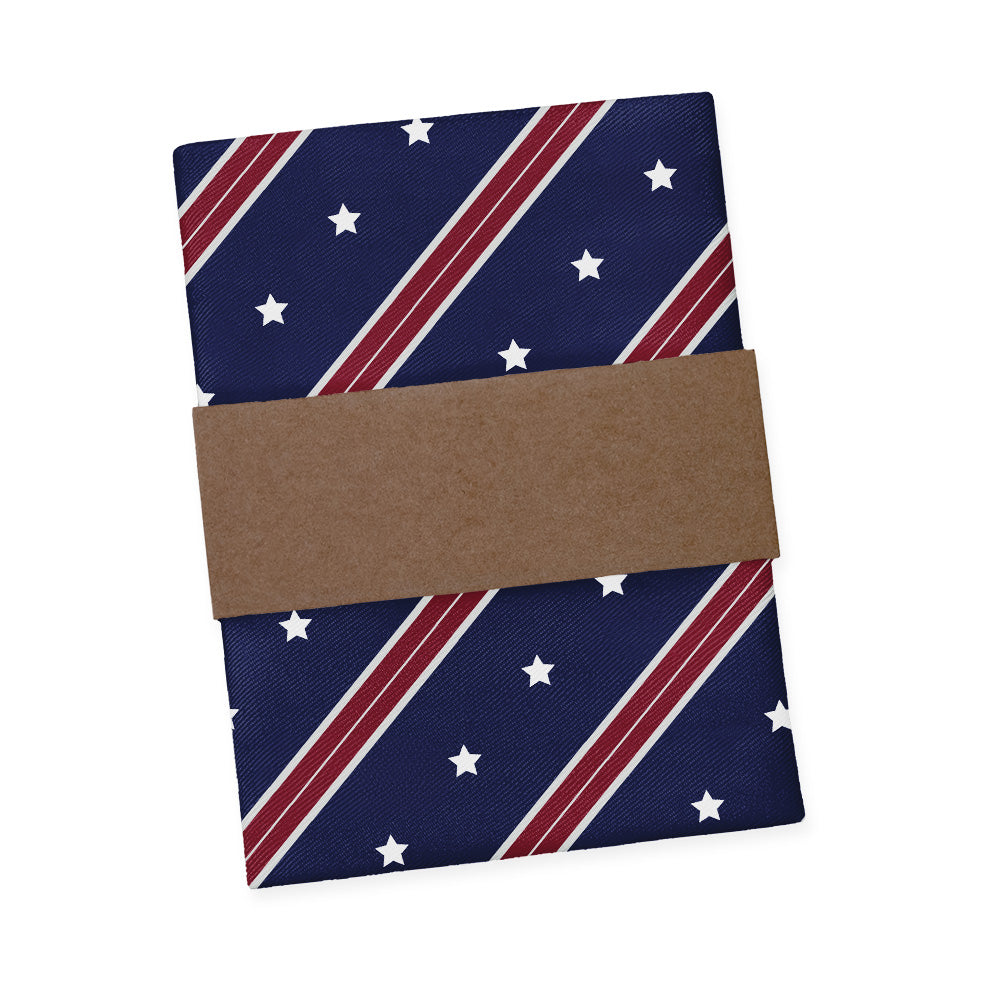 Star Spangled Pocket Square - Packaging - Knotty Tie Co.