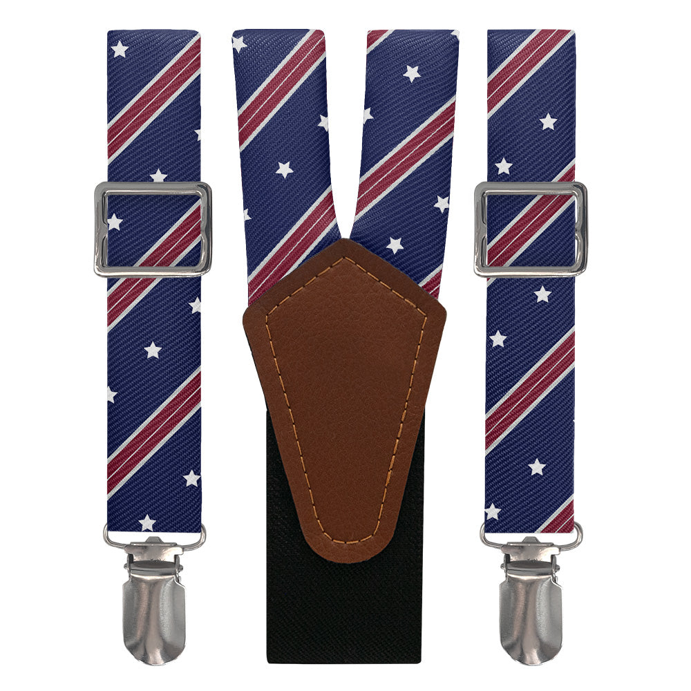 Star Spangled Suspenders - Main View - Knotty Tie Co.