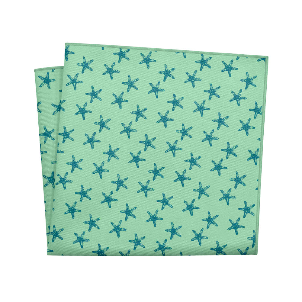 Starfish Pocket Square - 12" Square - Knotty Tie Co.