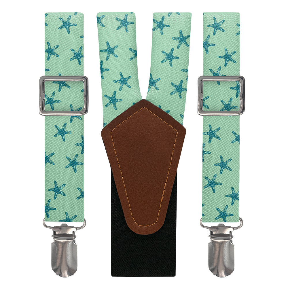 Starfish Suspenders - Main View - Knotty Tie Co.