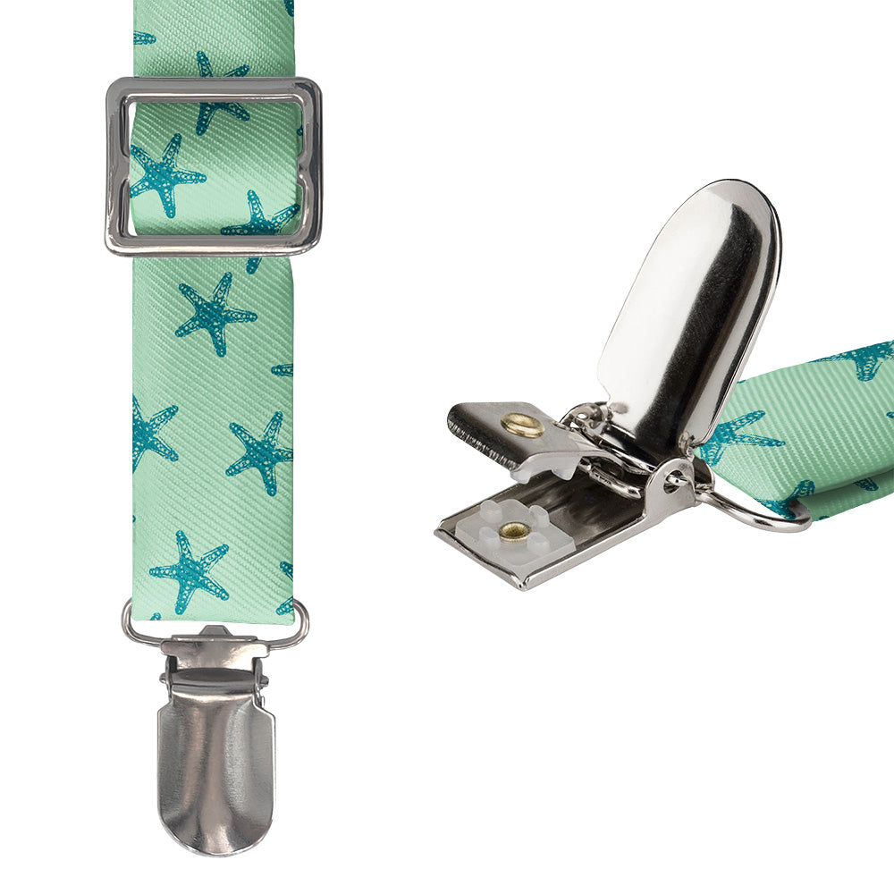 Starfish Suspenders - Hardware and Strap - Knotty Tie Co.