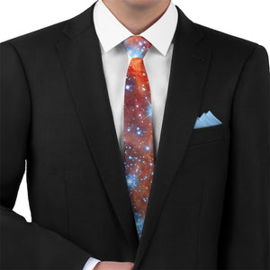 Stars Collide Necktie - Matching Pocket Square - Knotty Tie Co.