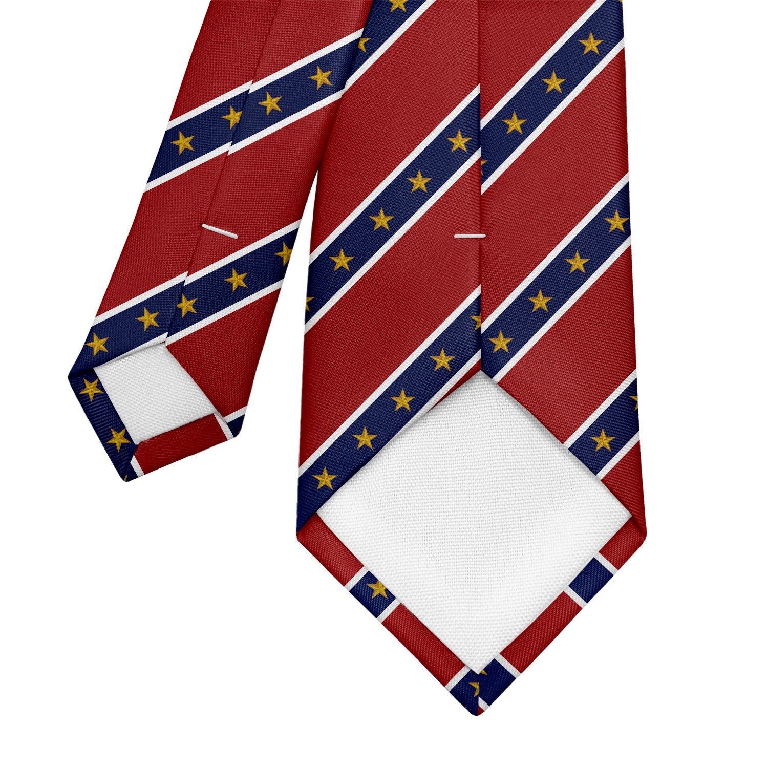 Stars in Stripes Necktie - Tipping - Knotty Tie Co.