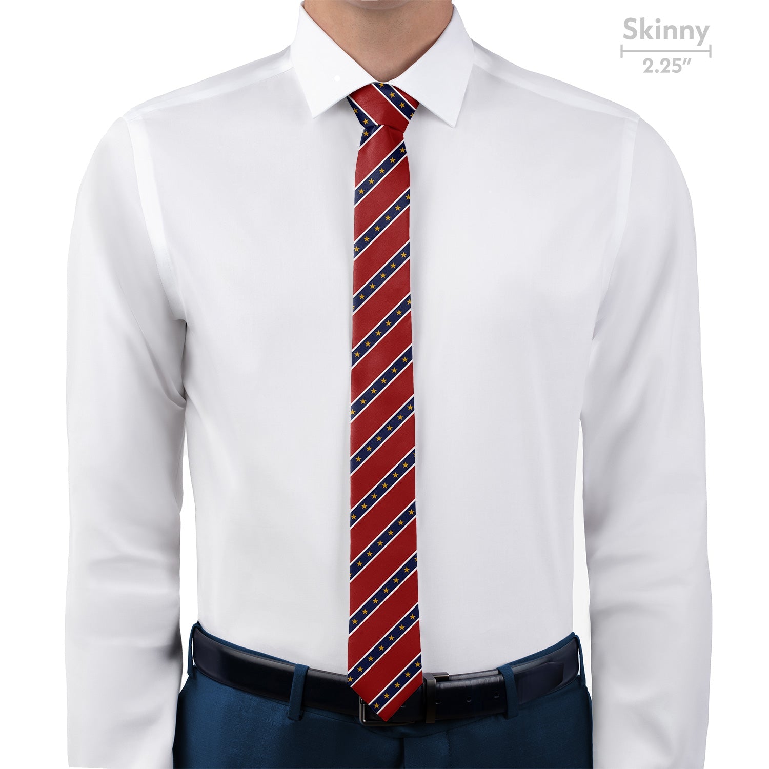 Stars in Stripes Necktie - Skinny - Knotty Tie Co.