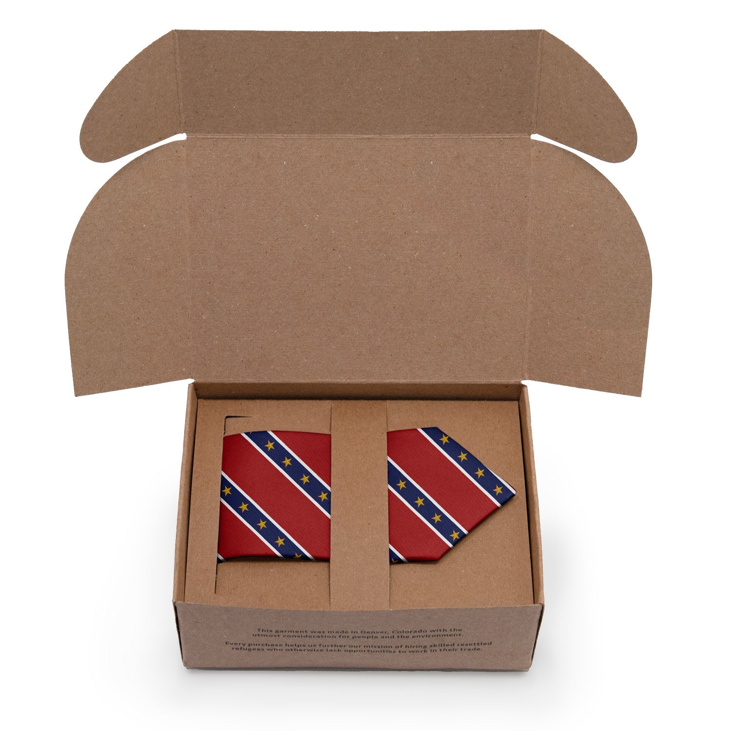 Stars in Stripes Necktie - Packaging - Knotty Tie Co.