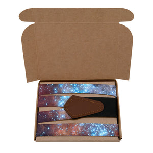 Stars Collide Suspenders - Kraft Gift Box Packaging - Knotty Tie Co.