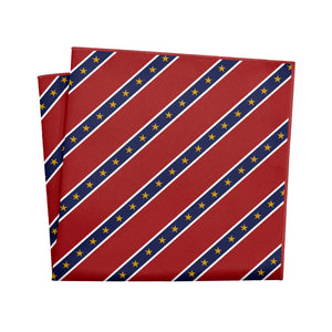 Stars in Stripes Pocket Square - 12" Square - Knotty Tie Co.