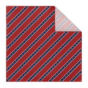 Stars in Stripes Pocket Square - Printed - Knotty Tie Co.