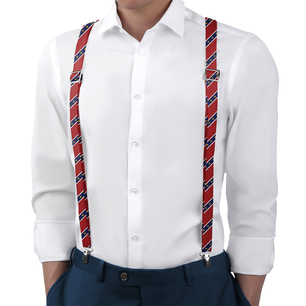 Stars in Stripes Suspenders - Main View - Knotty Tie Co.