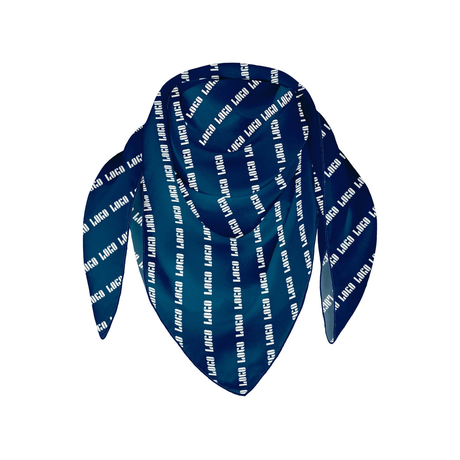 Step & Repeat 3 Square Chiffon Logo Scarf - Knotty Tie Co.