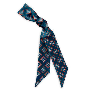 Step & Repeat 4 Hair Flat Lay Logo Scarf - Knotty Tie Co.