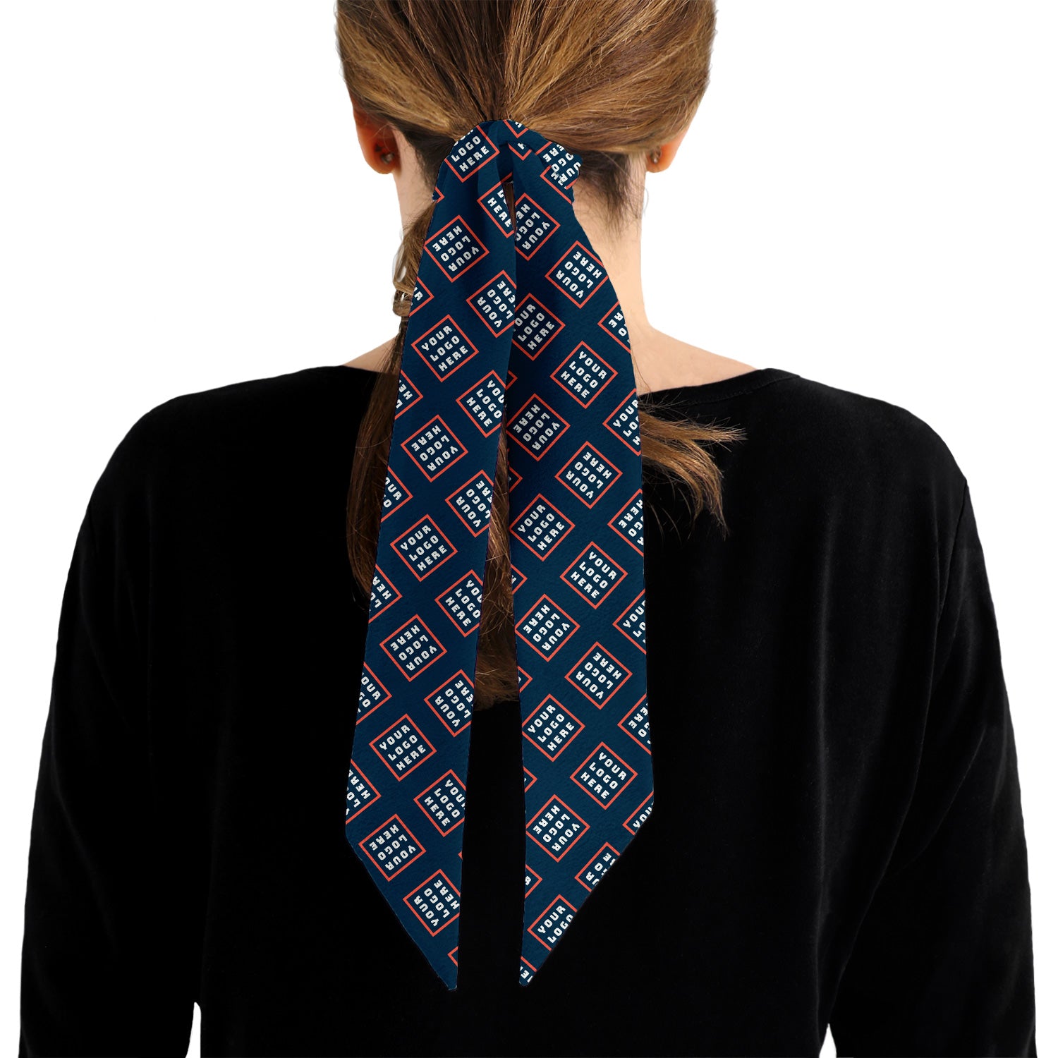 Step & Repeat 4 Hair Flat Lay Logo Scarf - Knotty Tie Co.