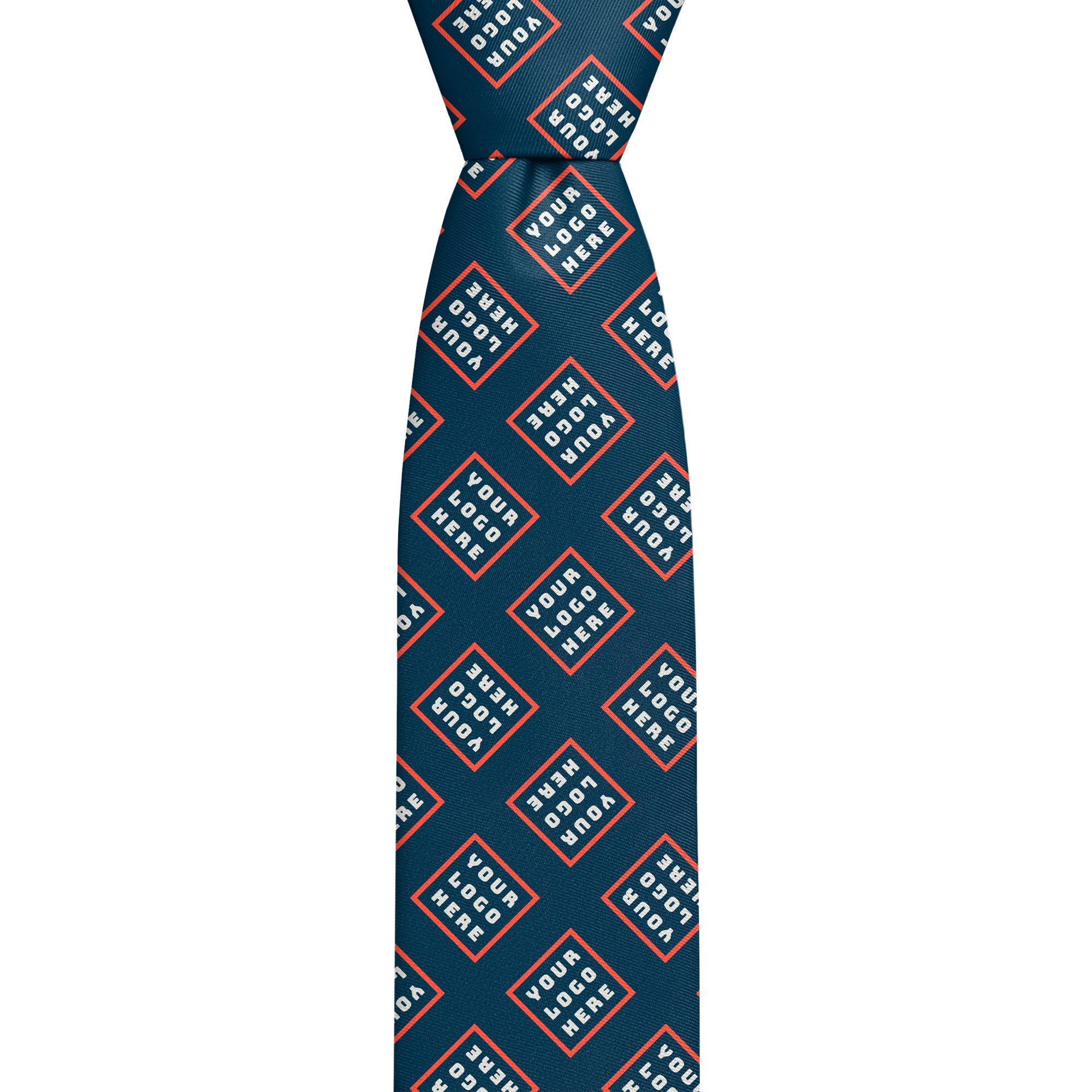 Custom Step & Repeat 4 Logo Tie - Knot - Knotty Tie Co.