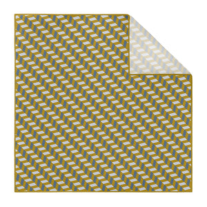 Steps Geometric Pocket Square - Printed - Knotty Tie Co.