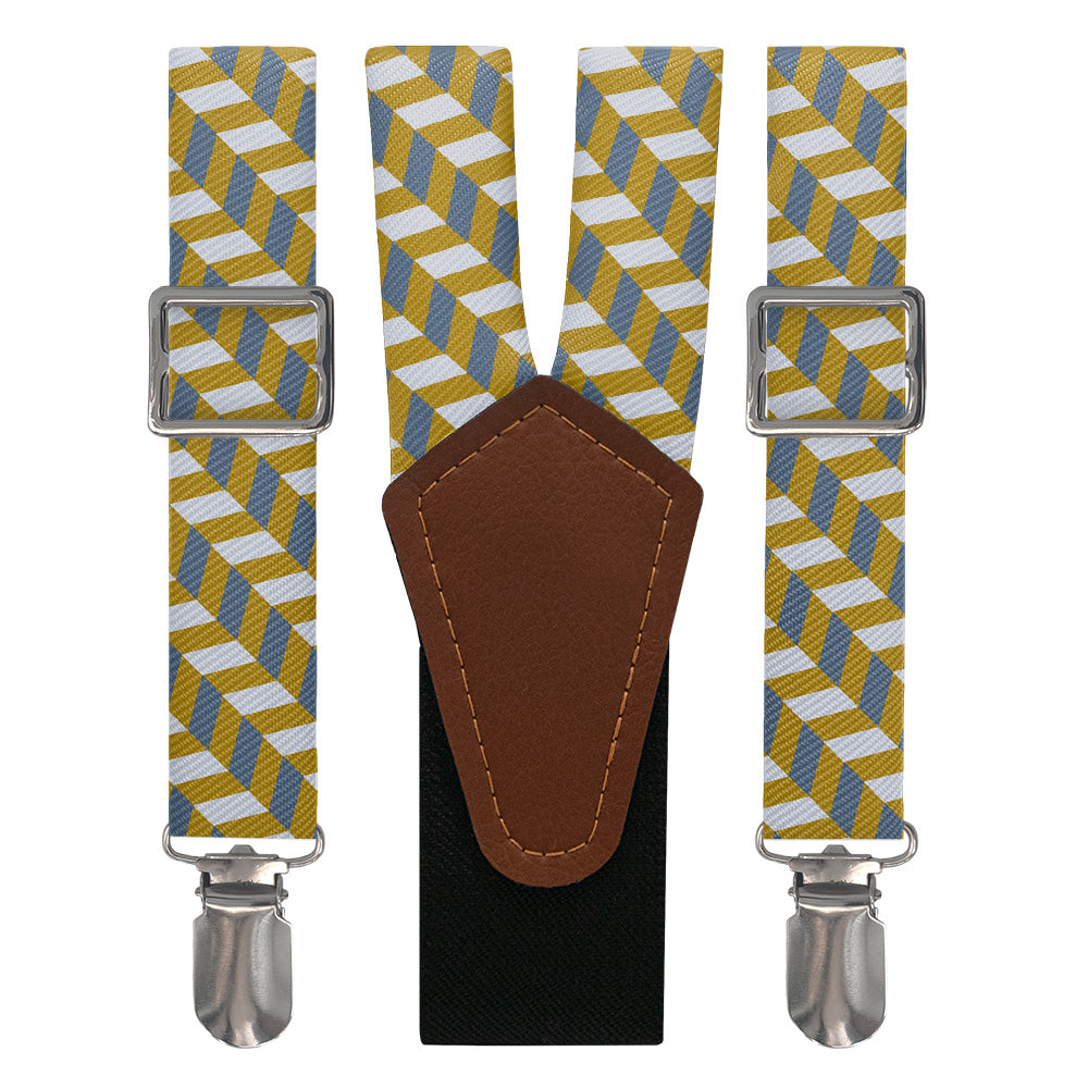 Steps Geometric Suspenders - Main View - Knotty Tie Co.