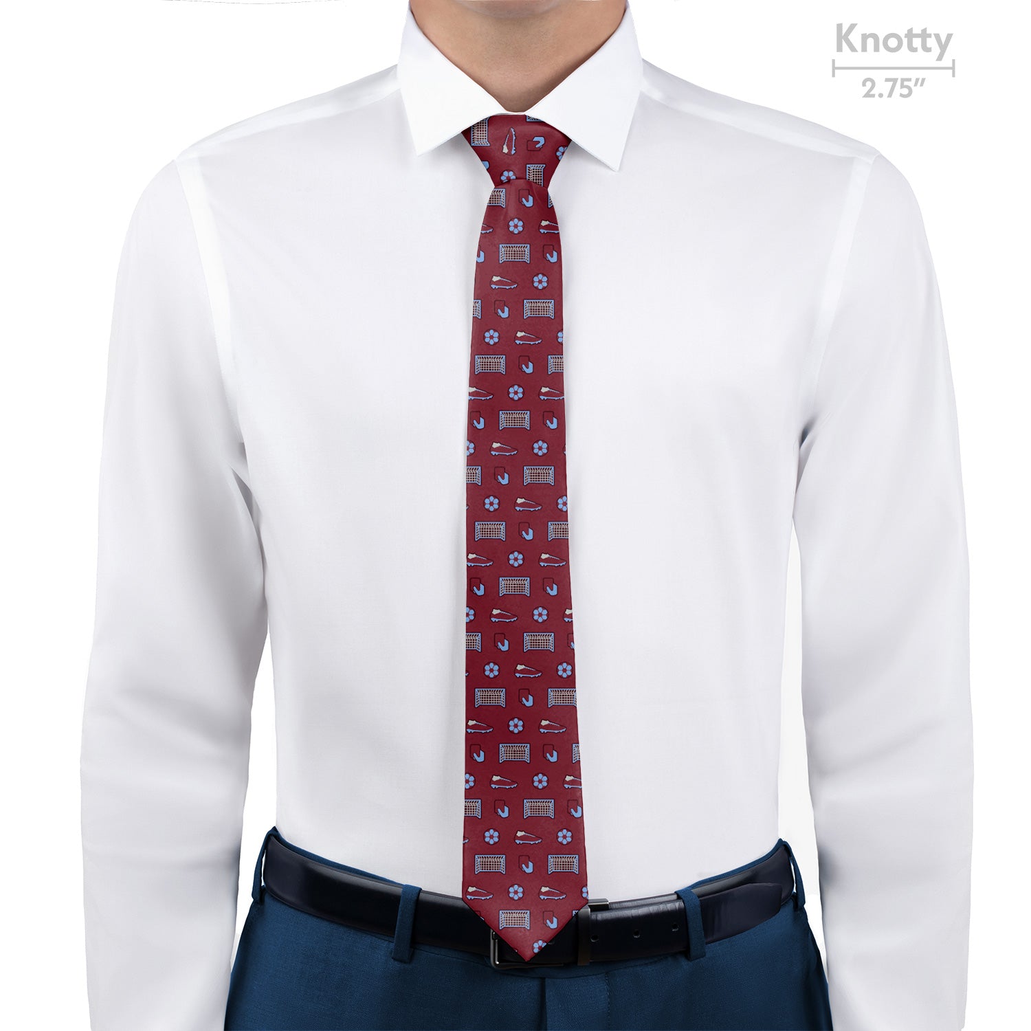 Strike It Soccer Necktie 7 Knotty - Knotty Tie Co.