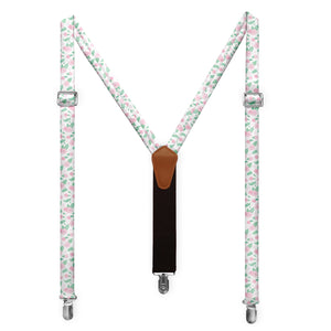 Sugar Floral Suspenders - Full Front View - Knotty Tie Co.