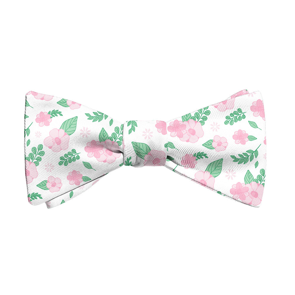 Sugar Floral Bow Tie - Adult Extra-Long Self-Tie 18-21" - Knotty Tie Co.