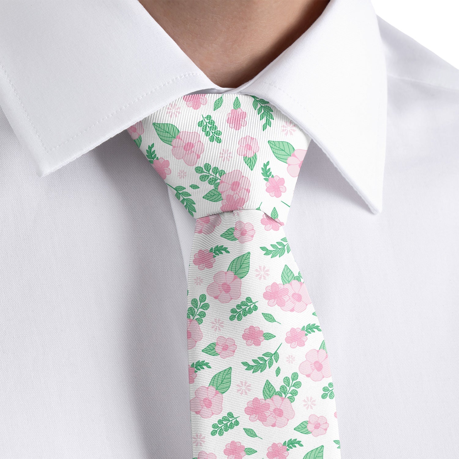 Sugar Floral Necktie - Rolled - Knotty Tie Co.