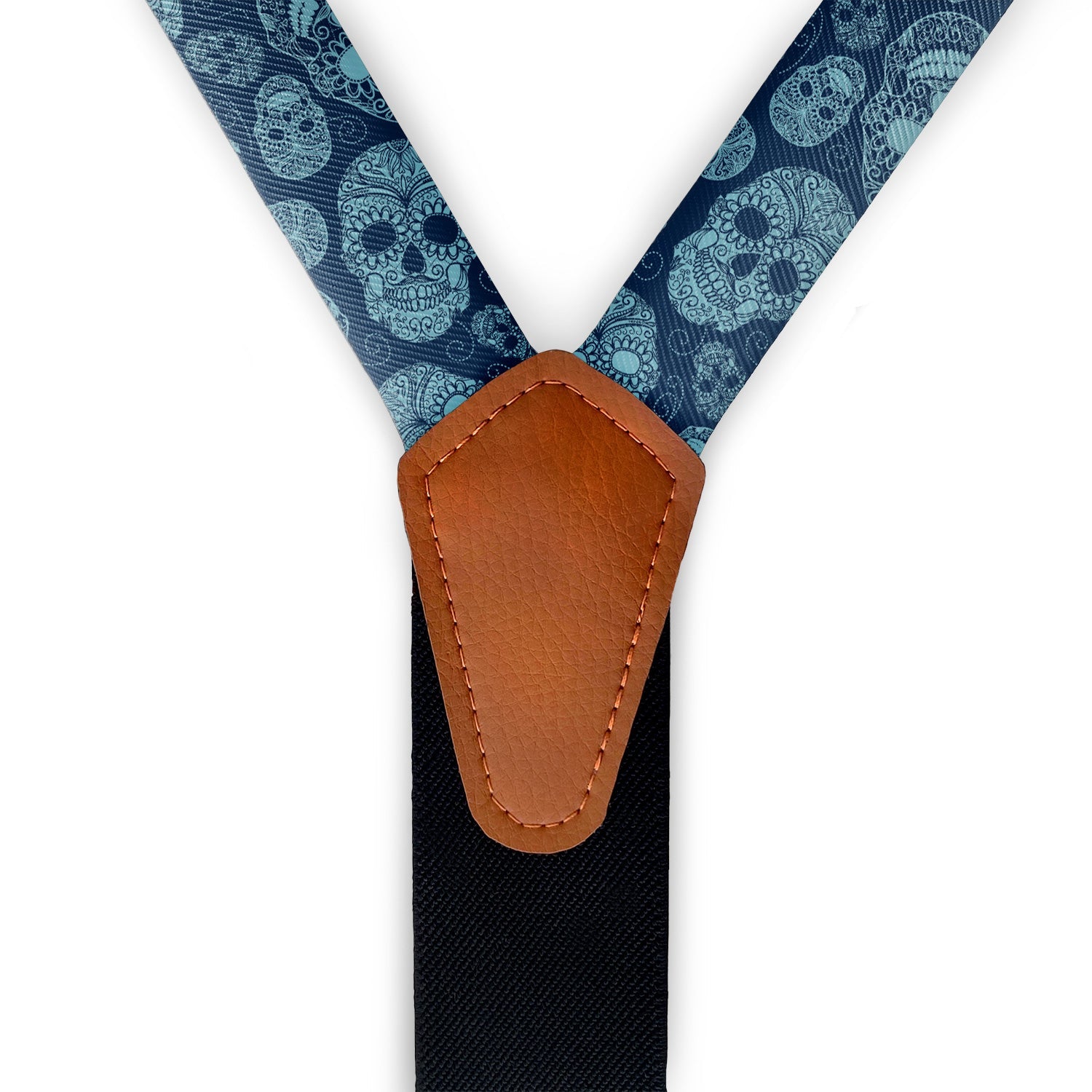 Sugar Skull Suspenders - Hardware and Strap - Knotty Tie Co.