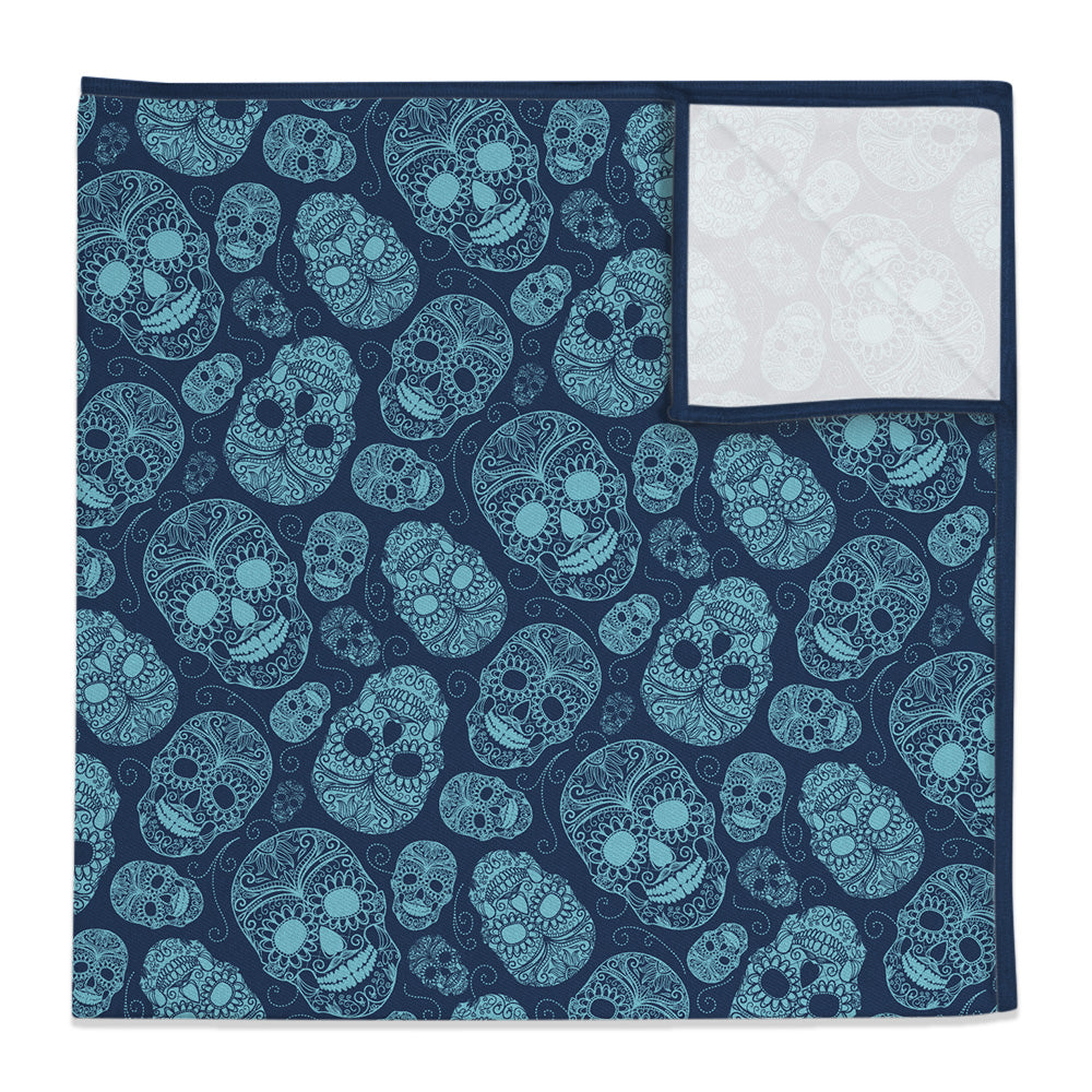 Sugar Skull Pocket Square - 12" Square - Knotty Tie Co.