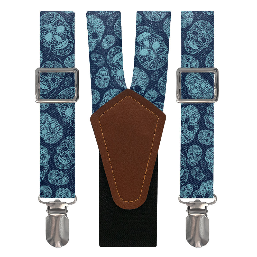 Sugar Skull Suspenders - Main View - Knotty Tie Co.