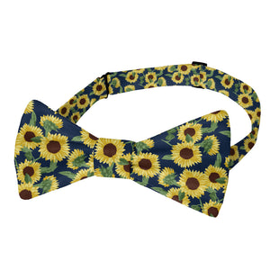 Sunflower Floral Bow Tie - Adult Standard Self-Tie 14-18" - Knotty Tie Co.