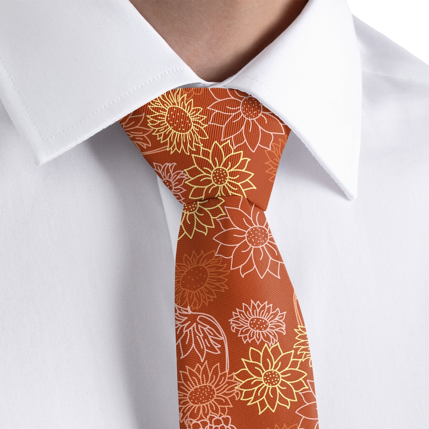 Sunflower Garden Necktie - Dress Shirt - Knotty Tie Co.