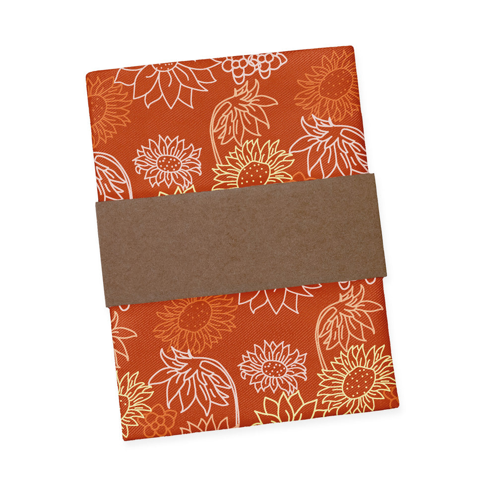 Sunflower Garden Pocket Square - Packaging - Knotty Tie Co.