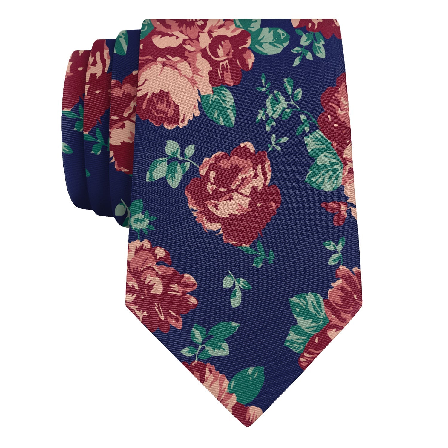 Sylvan Floral Necktie - Rolled - Knotty Tie Co.