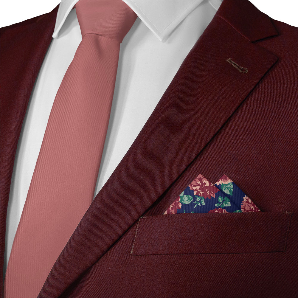 Sylvan Floral Pocket Square - 12" Square - Knotty Tie Co.