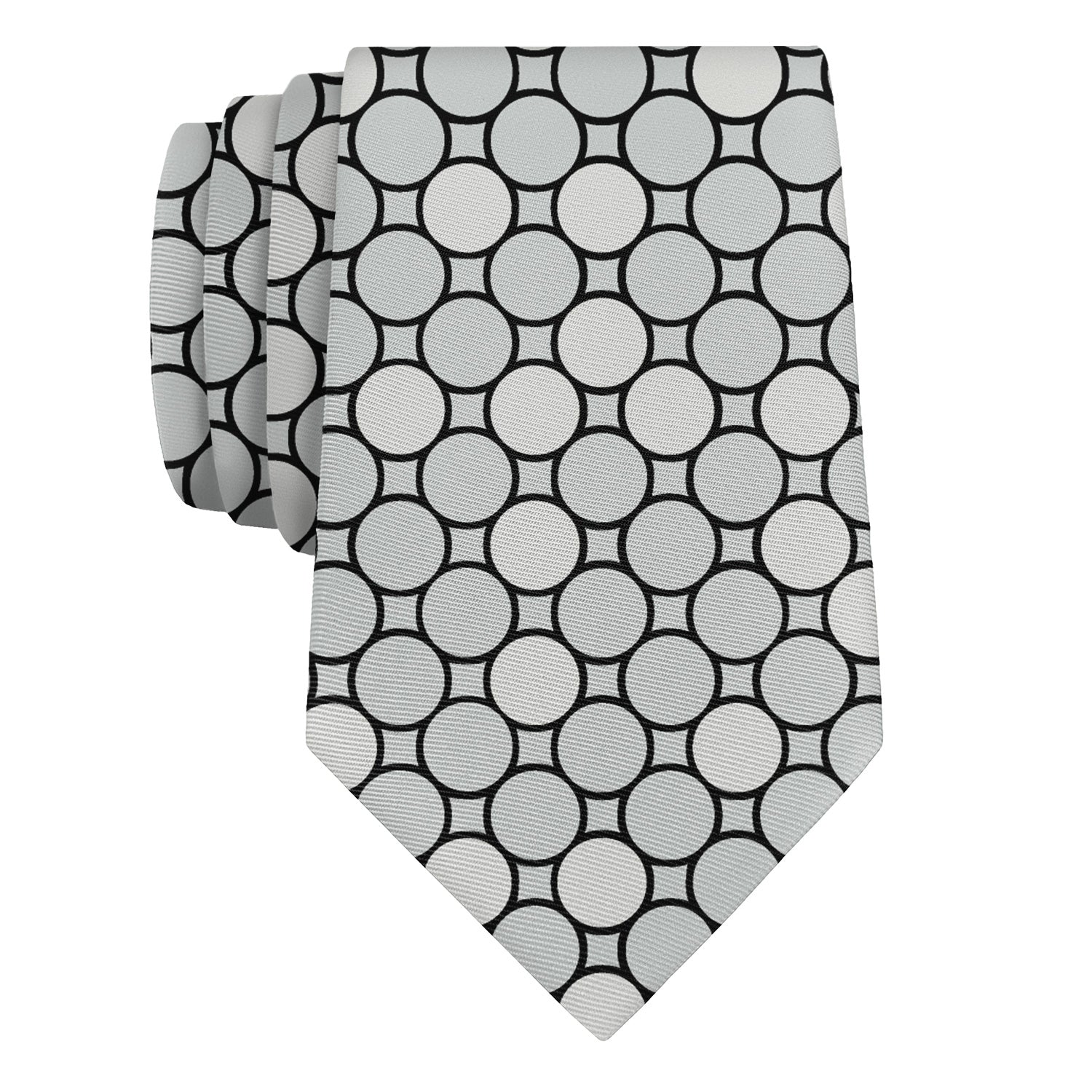 Syracuse Dots Necktie - Rolled - Knotty Tie Co.