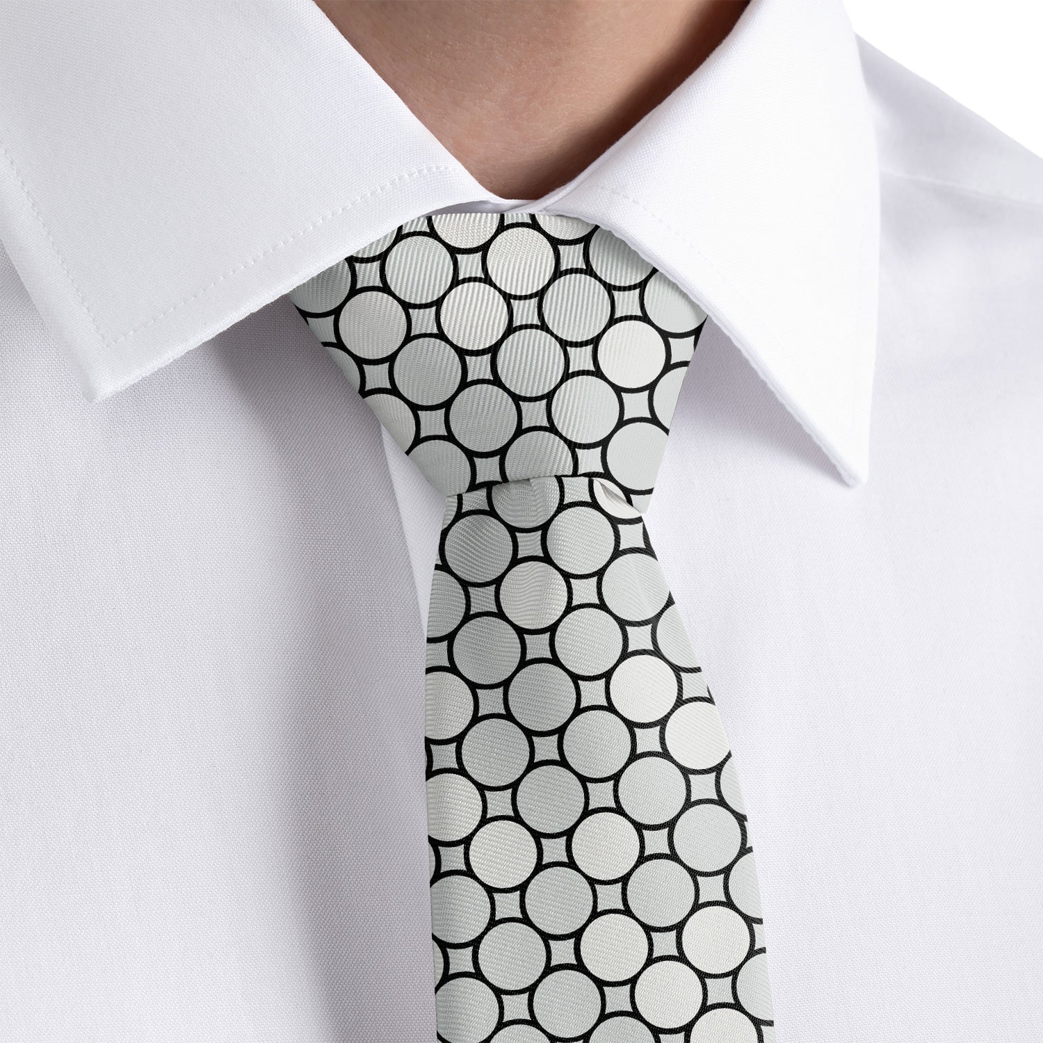 Syracuse Dots Necktie - Rolled - Knotty Tie Co.