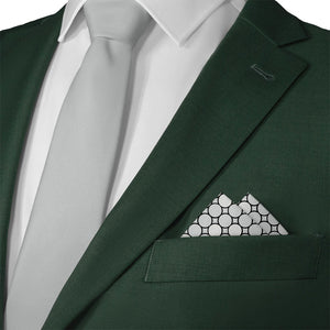 Syracuse Dots Pocket Square - Matching Necktie- Knotty Tie Co.