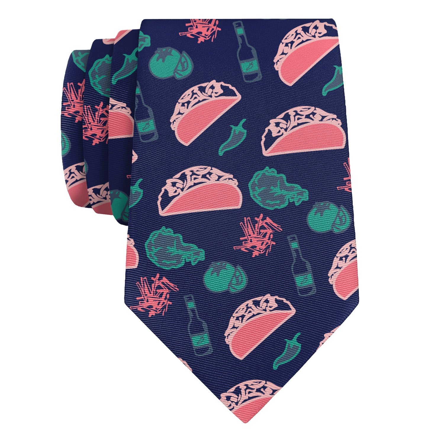 Taco Tuesday Necktie - Rolled - Knotty Tie Co.