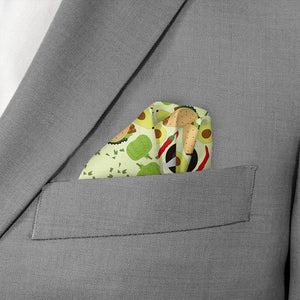 Tacos! Tacos! Tacos! Pocket Square - Wave Fold - Knotty Tie Co.