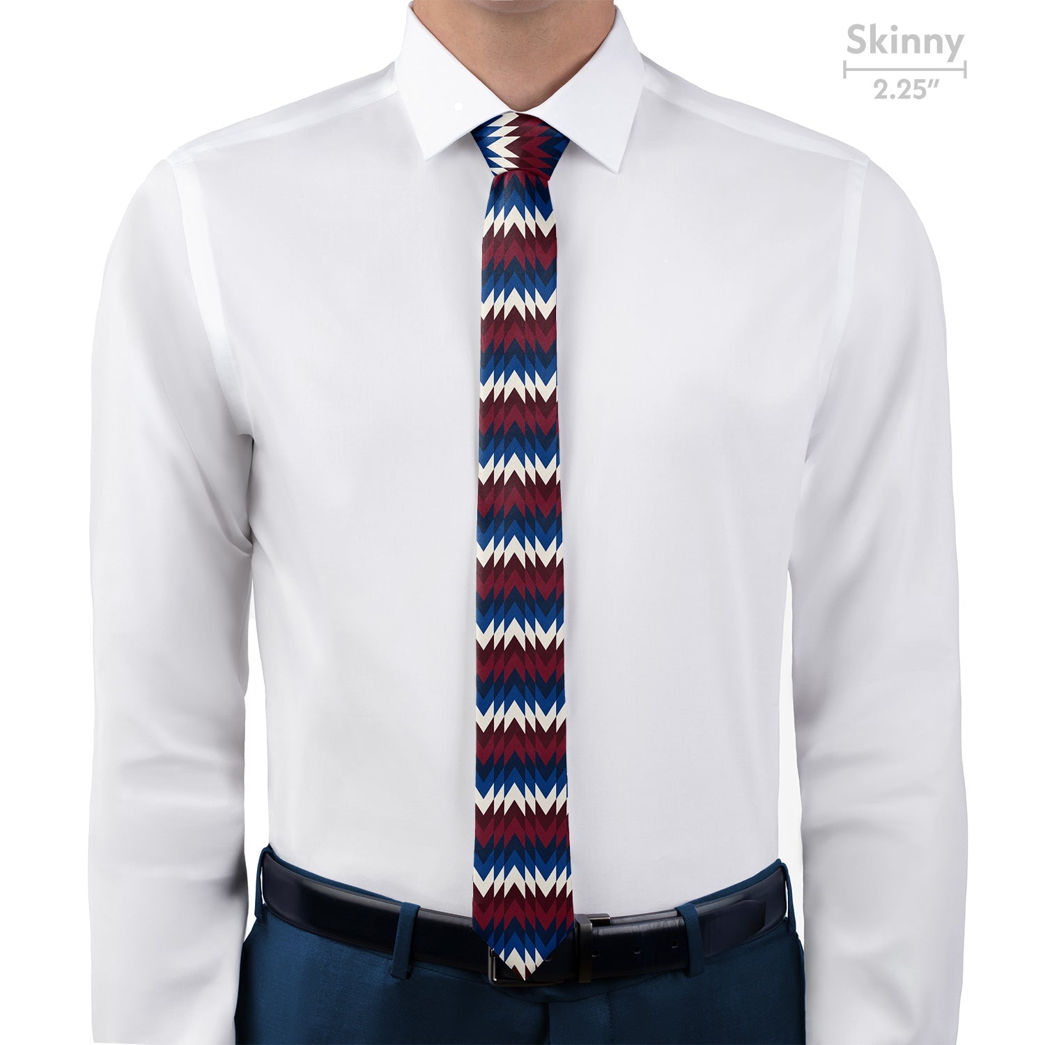 Takeoff Geometric Necktie - Skinny - Knotty Tie Co.