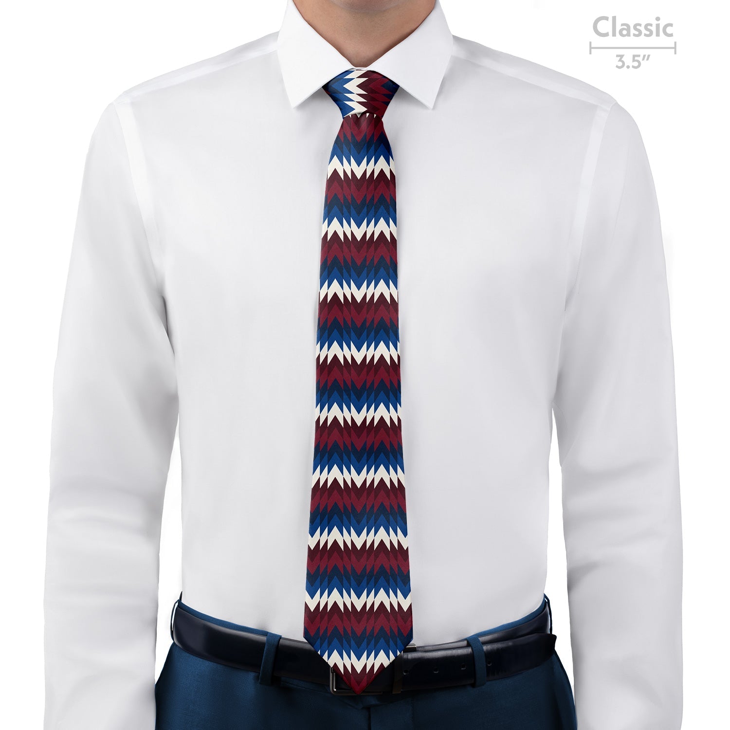 Takeoff Geometric Necktie - Classic - Knotty Tie Co.