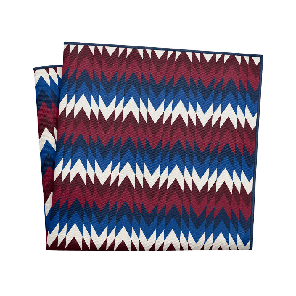 Takeoff Geometric Pocket Square - 12" Square - Knotty Tie Co.