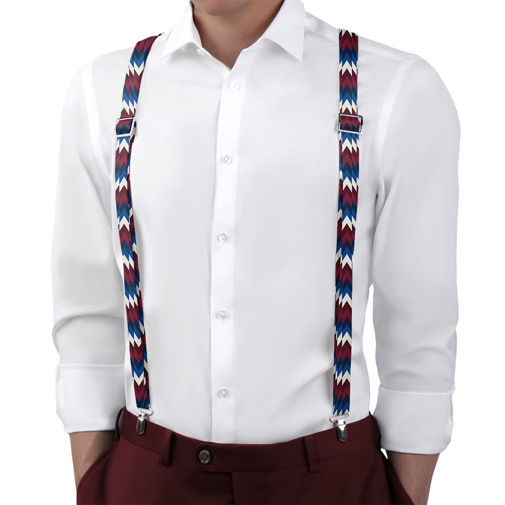 Takeoff Geometric Suspenders - Main View - Knotty Tie Co.