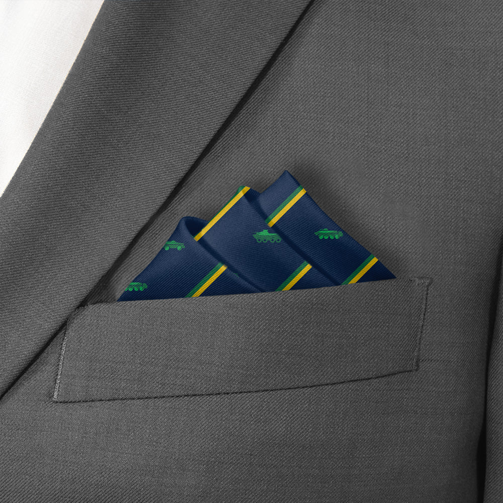 Tank You Pocket Square - Stairs Fold - Knotty Tie Co.