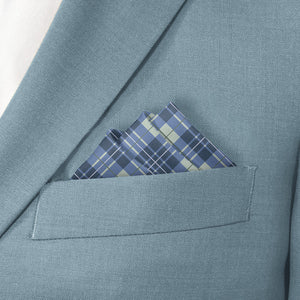 Tartan Plaid Pocket Square - Stairs Fold - Knotty Tie Co.