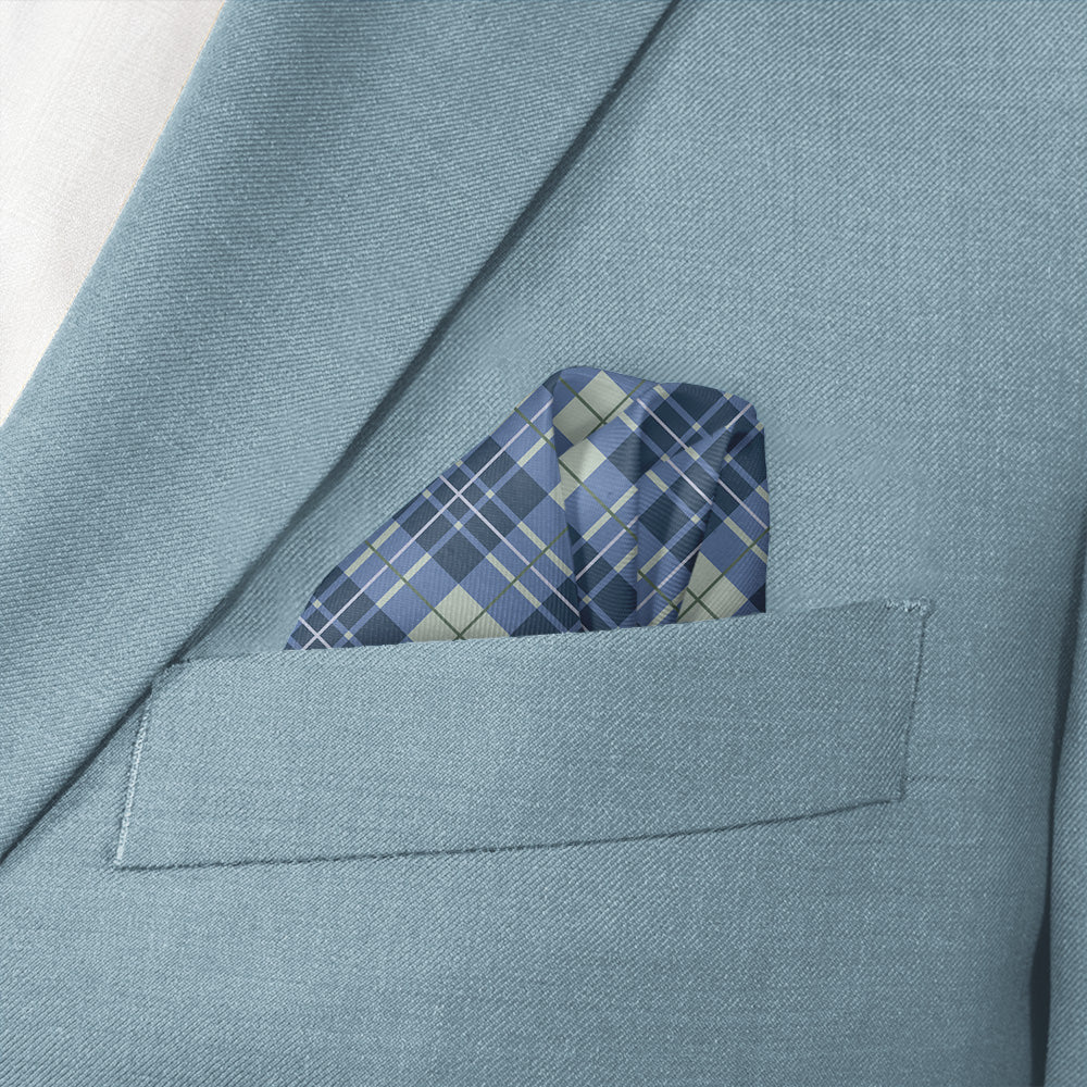 Tartan Plaid Pocket Square - Wave Fold - Knotty Tie Co.